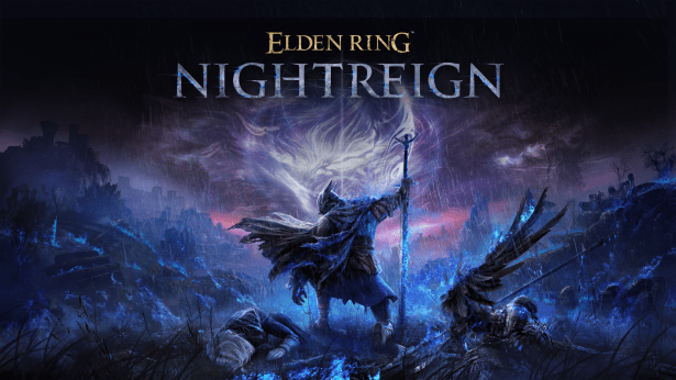 Cover art of Elden Ring featuring a warrior kneeling before a glowing golden sigil, set against a dark and mystical landscape.