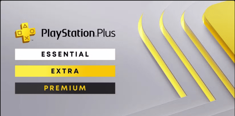 PlayStation Plus subscription tiers: Essential, Extra, and Premium.