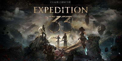 Clair Obscur: Expedition 33 key art featuring dark fantasy characters in a surreal battlefield