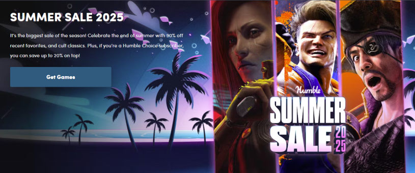 Humble Bundle Summer Sale 2025 with up to 90% off PC games
